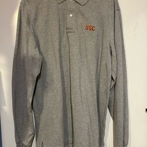 Lands' End Gray Men's Polo Shirt